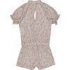 Stephanie Short Puff Sleeve Tassel Tie Jumpsuit, Dalia Violine - Rompers - 3