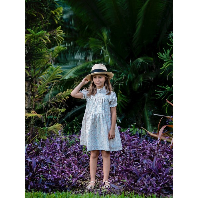 Zoe Ruffle Collar All-Over Floral Print Dress, Lemonade - Dresses - 5