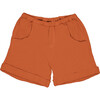 Alain Elastic Waist Organic Shorts, Argile - Shorts - 1 - thumbnail