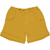 Alain Baby Elastic Waist Organic Shorts, Curry - Shorts - 1 - thumbnail
