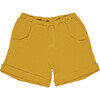 Alain Elastic Waist Organic Shorts, Curry - Shorts - 1 - thumbnail