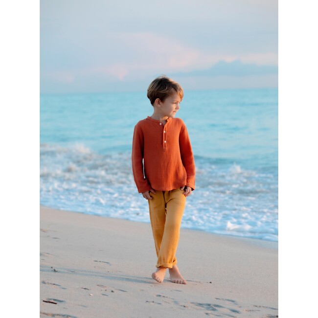 Paul Gender-Neutral Style Pants, Curry - Pants - 4