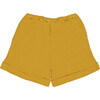 Alain Elastic Waist Organic Shorts, Curry - Shorts - 3