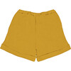 Alain Baby Elastic Waist Organic Shorts, Curry - Shorts - 3 - thumbnail