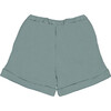 Alain Elastic Waist Organic Shorts, Smoke Blue - Shorts - 3