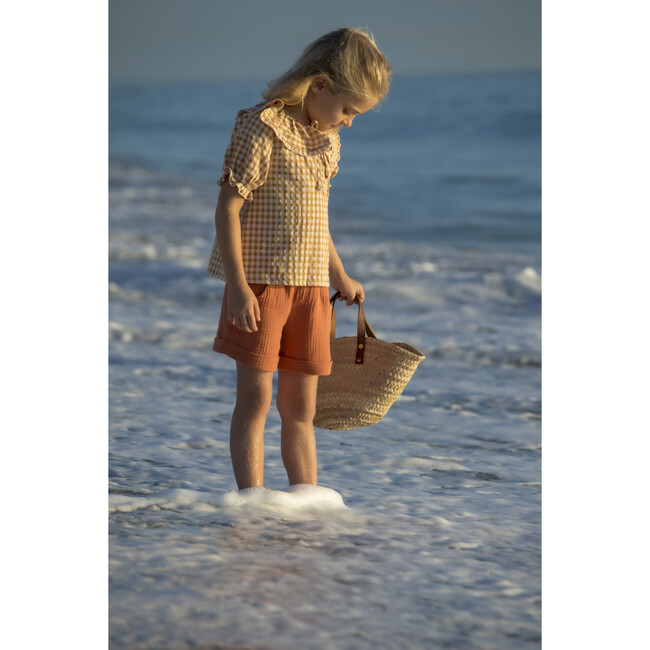 Alain Elastic Waist Organic Shorts, Argile - Shorts - 4