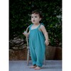 Morgane Ruffle Strap Jumpsuit, Smoke Blue - Rompers - 5