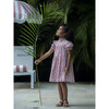 Zoe Ruffle Collar All-Over Floral Print Dress, Dalia Cerise - Dresses - 9