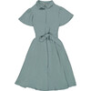 Women's Magali Retro Flattering Cut Dress, Smoke Blue - Dresses - 1 - thumbnail