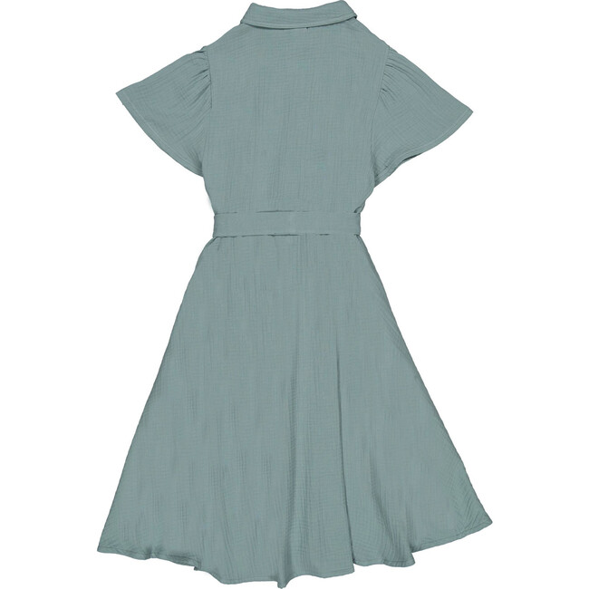 Women's Magali Retro Flattering Cut Dress, Smoke Blue - Dresses - 2