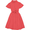 Women's Magali Retro Flattering Cut Dress, Cerise - Dresses - 1 - thumbnail