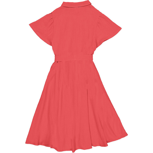 Women's Magali Retro Flattering Cut Dress, Cerise - Dresses - 2