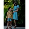Women's Magali Retro Flattering Cut Dress, Smoke Blue - Dresses - 3