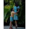 Women's Magali Retro Flattering Cut Dress, Smoke Blue - Dresses - 4