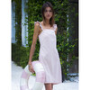 Women's Lara Ruffle Strap Open-Back Dress, Peach Gingham - Dresses - 4