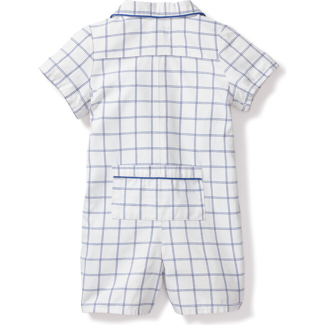Romper, Nantucket Tattersall with American Flag - Rompers - 3