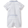 Romper, Nantucket Tattersall with American Flag - Rompers - 3