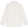 Linen Cotton Kaftan Shirt, Off White - Shirts - 7