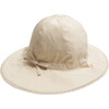 Yvonne Wide Brim Summer Hat, Off-White - Hats - 1 - thumbnail