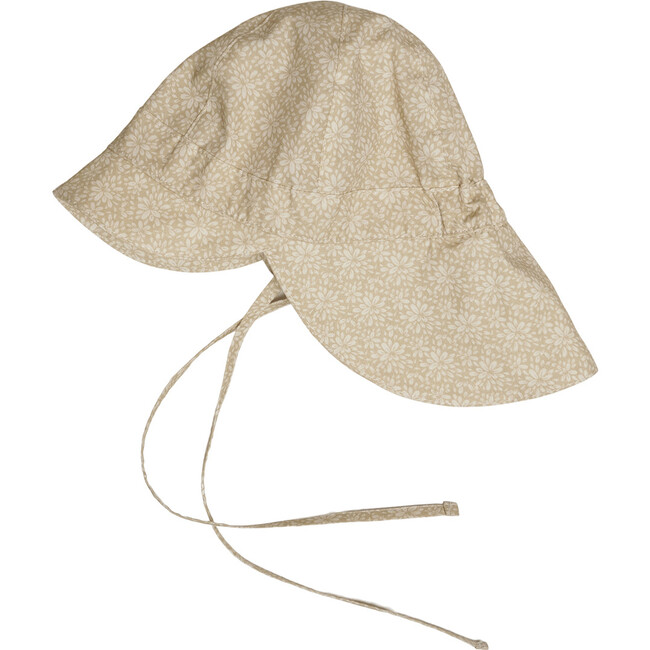 Safari Visor Brim Chin Tie Print Summer Hat, Wild Blossom