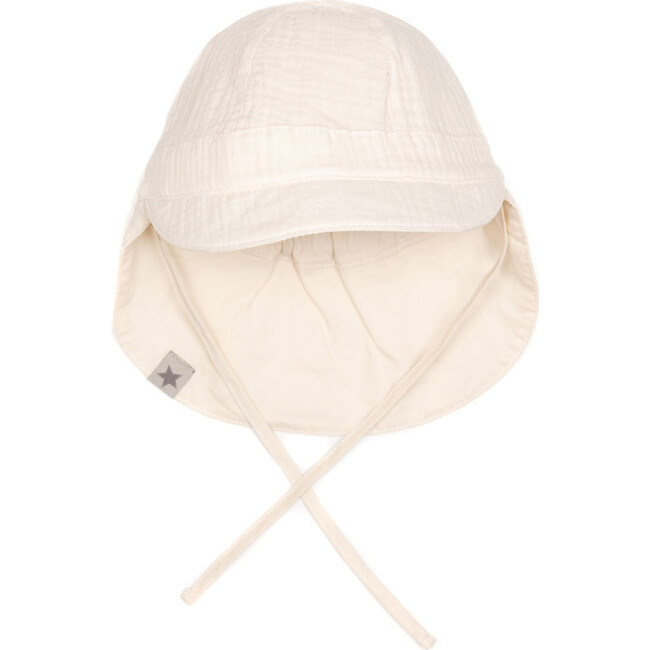Safari Muslin 2-In-1 Reversible Sun Hat, Off-White