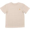 Huttelihut Crew Neck T-Shirt, Camel - T-Shirts - 1 - thumbnail