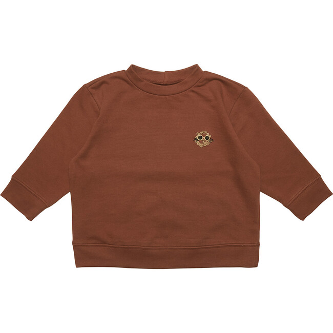 Embroidered Long  Sleeve T-Shirt, Cayenne