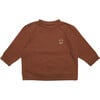 Embroidered Long  Sleeve T-Shirt, Cayenne - Sweatshirts - 1 - thumbnail