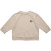 Embroidered Long Sleeve T-Shirt, Camel - Sweatshirts - 1 - thumbnail