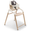 Giraffe High Chair, Neutral Wood/White - Highchairs - 3