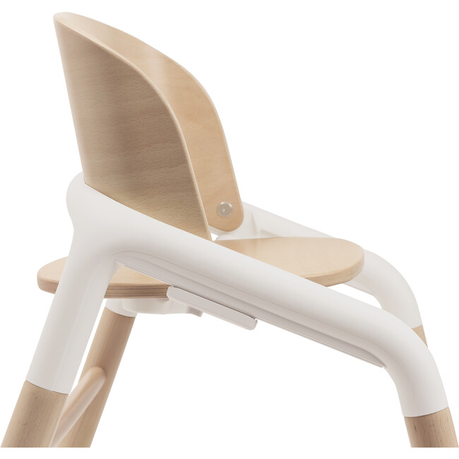 Giraffe High Chair, Neutral Wood/White - Highchairs - 9