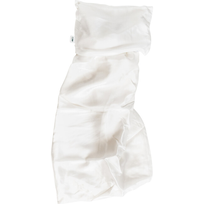 Silk Fitted Crib Sheet, White - Crib Sheets - 2