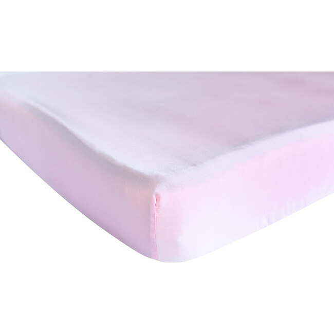 Silk Fitted Crib Sheet, Pink - Crib Sheets - 2
