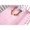 Silk Fitted Crib Sheet, Pink - Crib Sheets - 3