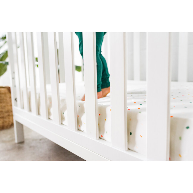 Silk Fitted Crib Sheet, Slumber Party - Crib Sheets - 4