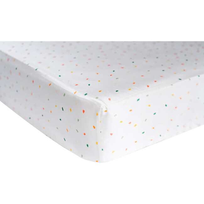 Silk Fitted Crib Sheet, Slumber Party - Crib Sheets - 5
