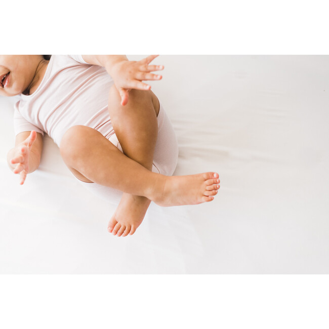 Silk Fitted Crib Sheet, White - Crib Sheets - 7
