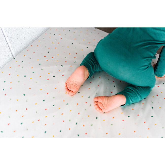 Silk Fitted Crib Sheet, Slumber Party - Crib Sheets - 9