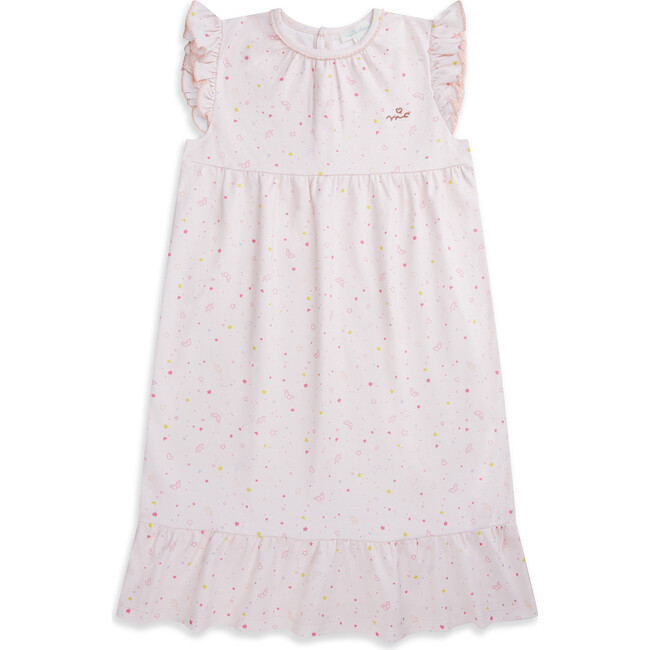 Star & Crown Organic Cotton Nightgown, Pink - Nightgowns - 1