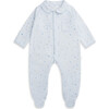 Star & Crown Organic Cotton Sleepsuit, Blue - Footie Pajamas - 1 - thumbnail