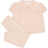 Pom Pom Organic Cotton Pyjama, Pink - Pajamas - 1 - thumbnail