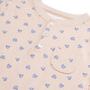 Love Heart Woven Pyjama, Child, Pink - Pajamas - 2 - thumbnail