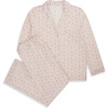 Love Heart Woven Pyjamas, Adult, Pink - Pajamas - 1 - thumbnail