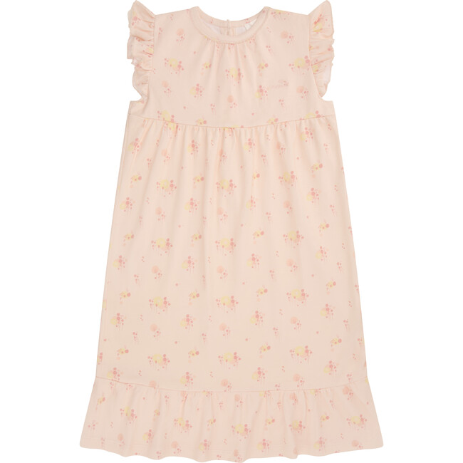 Pom Pom Organic Cotton Nightgown, Pink - Nightgowns - 1