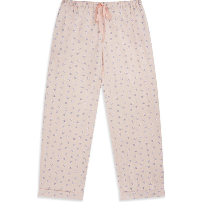 Love Heart Woven Pyjamas, Adult, Pink - Pajamas - 4