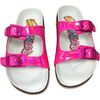 NOA SHINY PINK DOUBLE BUCKLE SANDAL - Sandals - 1 - thumbnail