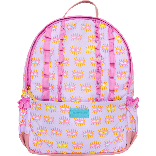 Cleo Ruffled Backpack, Purple