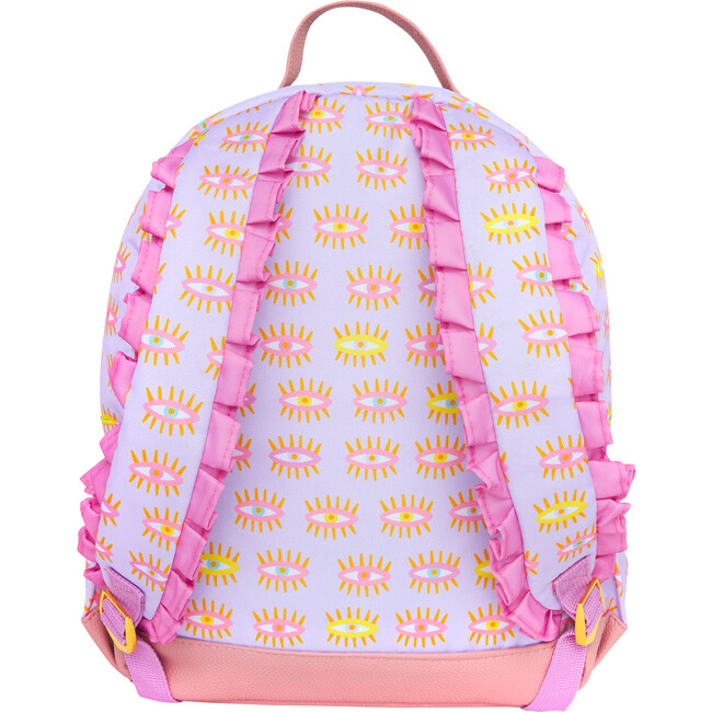Cleo Ruffled Backpack, Purple - Bags - 3