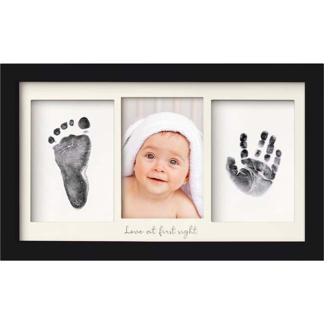 Clean Touch Inkless Hand And Footprint Duo Frame Kit, Onyx Black