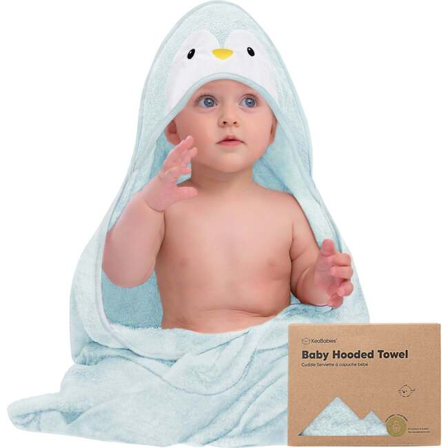 Bamboo Hooded Towel, Penguin